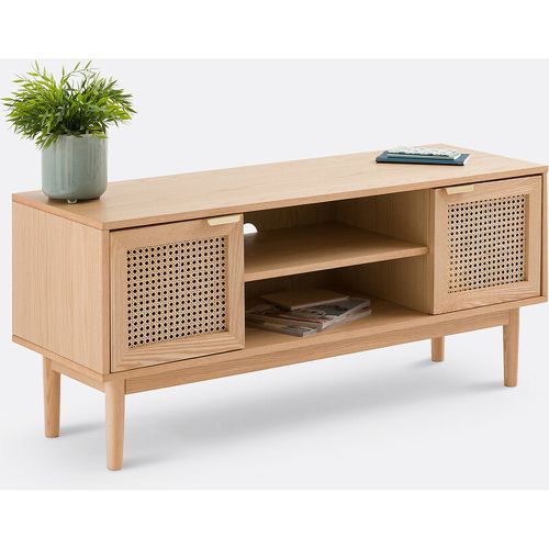 Loris Ash and Cane 2-Door TV Unit - SO'HOME - Modalova