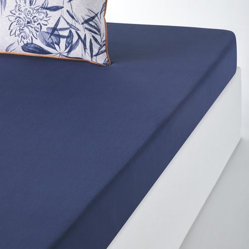 Mishima Plain 100% Cotton Percale 200 Thread Count Fitted Sheet - LA REDOUTE INTERIEURS - Modalova