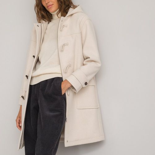 Wool Mix Hooded Duffle Coat - LA REDOUTE COLLECTIONS - Modalova