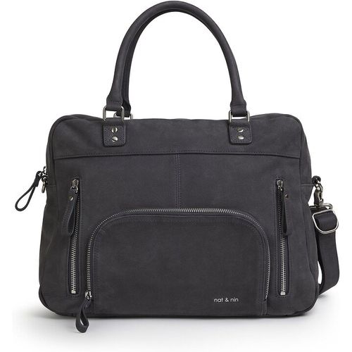 Macy Leather Handbag with Multiple Pockets and Zip Fastening - NAT & NIN - Modalova