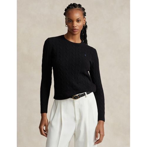 Wool/Cashmere Jumper in Cable Knit with Crew Neck - Polo Ralph Lauren - Modalova