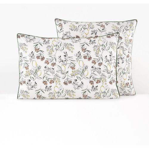 Rosalina Mediterranean 100% Cotton Percale 200 Thread Count Pillowcase - LA REDOUTE INTERIEURS - Modalova