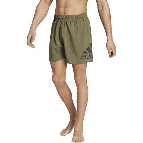 Swim Shorts with Large Logo Print - adidas performance - Modalova