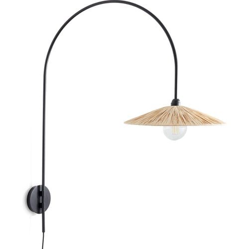 Rafita Offset Metal and Raffia Wall Light - LA REDOUTE INTERIEURS - Modalova