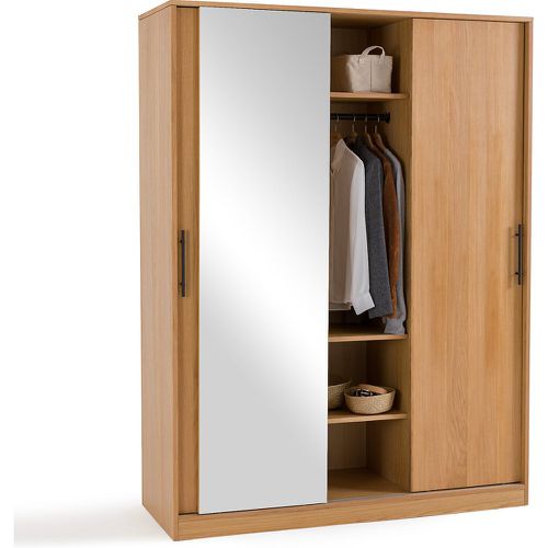 Milo Triple Wardrobe with Sliding Doors, 1 Mirrored - LA REDOUTE INTERIEURS - Modalova