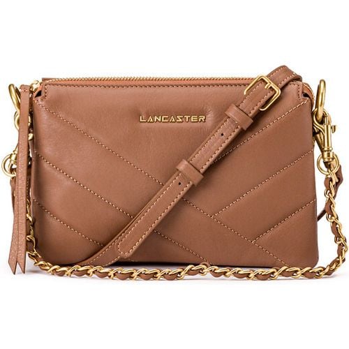 S Soft Quilted Clutch Bag in Leather with Zip Fastening - Lancaster - Modalova