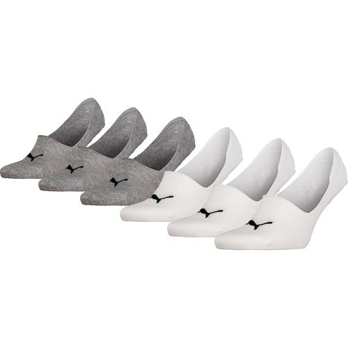 Pack of 6 Pairs of Plain Socks in Cotton Mix - Puma - Modalova