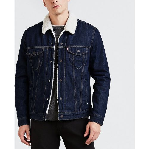 Denim Trucker Jacket with Sherpa Lining - Levi's - Modalova