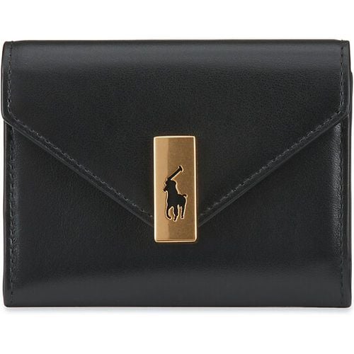 Smooth Leather Card Holder with Envelope Flap - Polo Ralph Lauren - Modalova