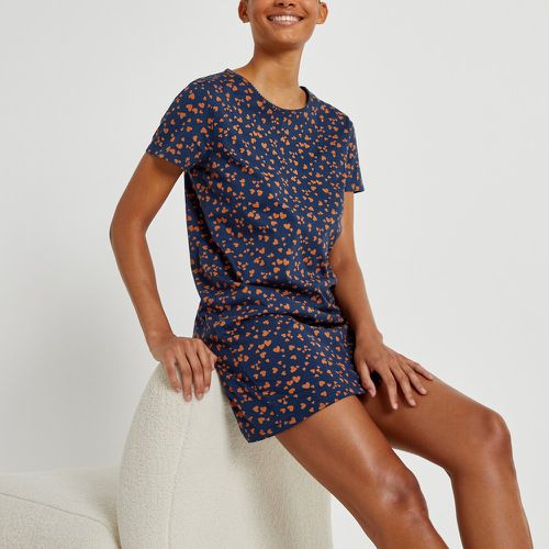 Heart Print Cotton Nightshirt - LA REDOUTE COLLECTIONS - Modalova