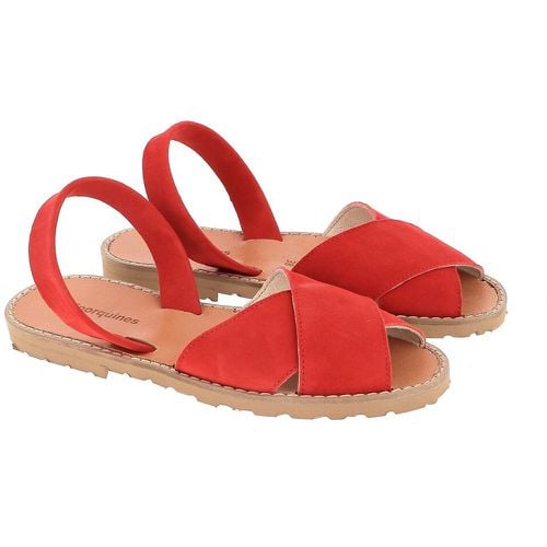 Avarca Cala Suede Sandals with Flat Heel - MINORQUINES - Modalova