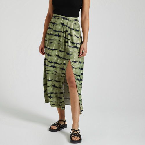 Satin Maxi Skirt in Animal Print - Vila - Modalova