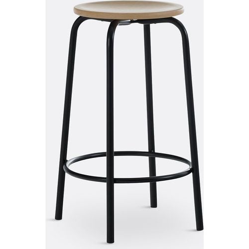 Hiba 65cm High Metal & Beech Bar Stool - LA REDOUTE INTERIEURS - Modalova