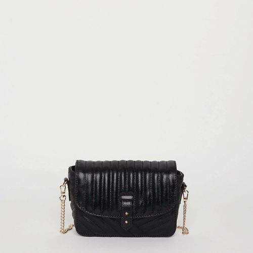 Servane Matelassé Foil Flap Bag in Quilted Leather - PETITE MENDIGOTE - Modalova