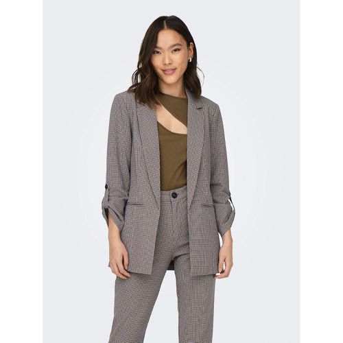 Checked Straight Fit Blazer - Only - Modalova