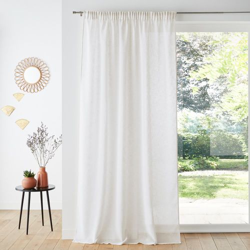 Nyong Gathered Braid Linen Effect Sheer Curtain - LA REDOUTE INTERIEURS - Modalova