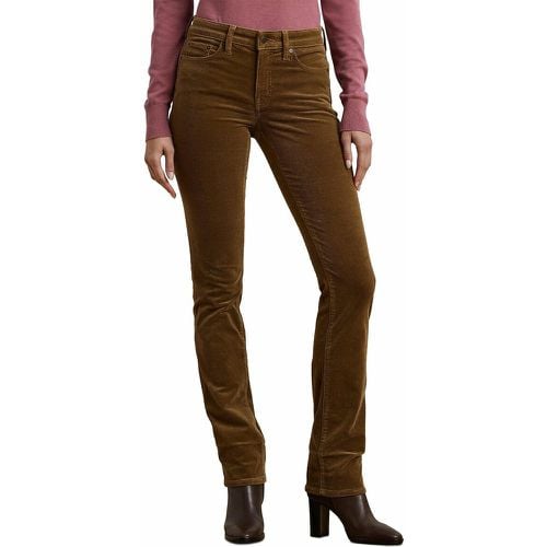 Mid Rise Slim Trousers in Cotton - Lauren Ralph Lauren - Modalova