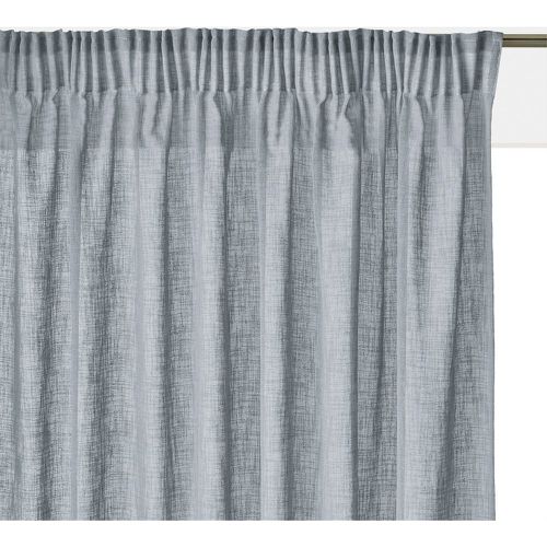 Nyong Linen-Effect Radiator Curtain with Gathered Braid - LA REDOUTE INTERIEURS - Modalova