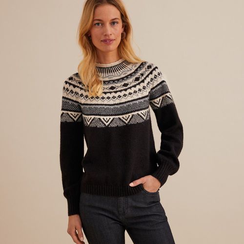 Chunky Jacquard Knit Jumper with Mock Neck - Anne weyburn - Modalova