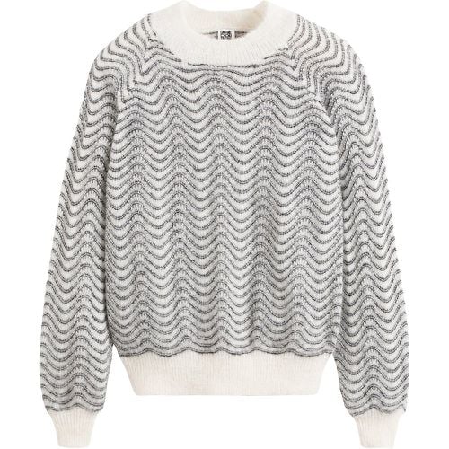 Striped High Neck Jumper in Fine Wool Mix - LA REDOUTE COLLECTIONS - Modalova