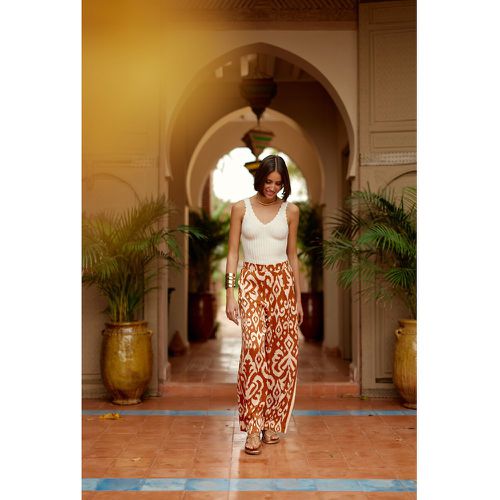 Prim Wide Leg Trousers in Graphic Print - LA PETITE ETOILE - Modalova