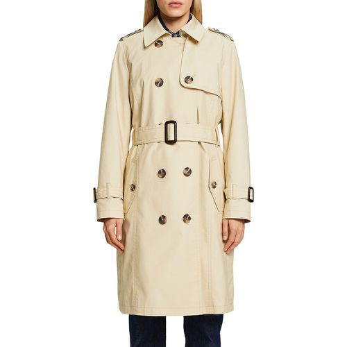 Long Belted Trench Coat - Esprit - Modalova