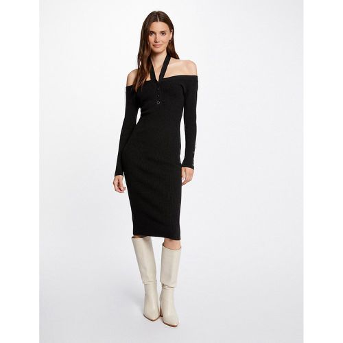 Fitted Midi Jumper Dress with Long Sleeves - Morgan - Modalova