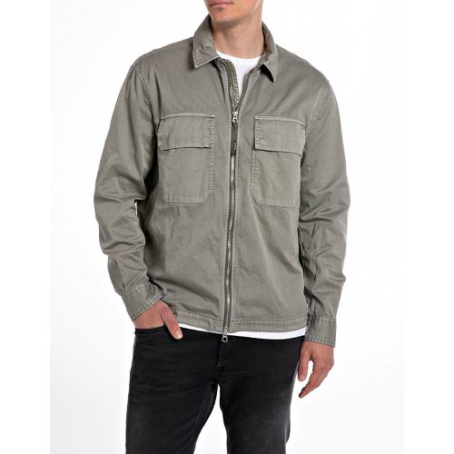 Cotton Zip-Up Jacket - Replay - Modalova