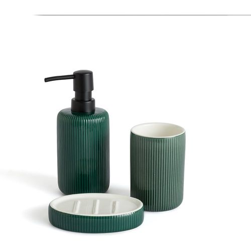 Estrio Ribbed Finish Stoneware Bathroom Set - LA REDOUTE INTERIEURS - Modalova