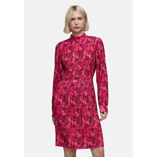 Origami Print Pleated Dress with Long Sleeves - IKKS - Modalova