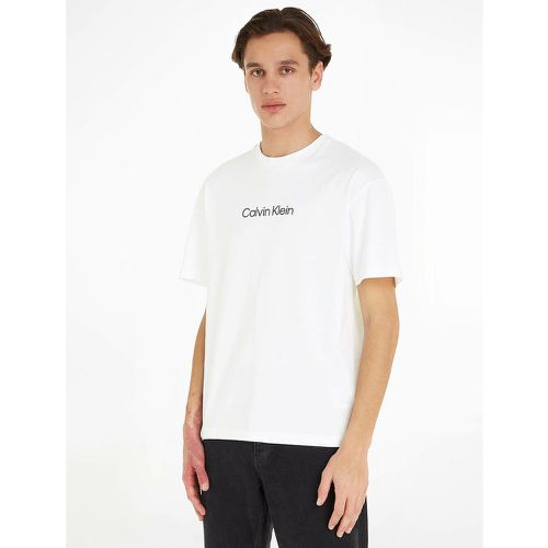 Cotton Hero Logo T-Shirt with Crew Neck - Calvin Klein - Modalova