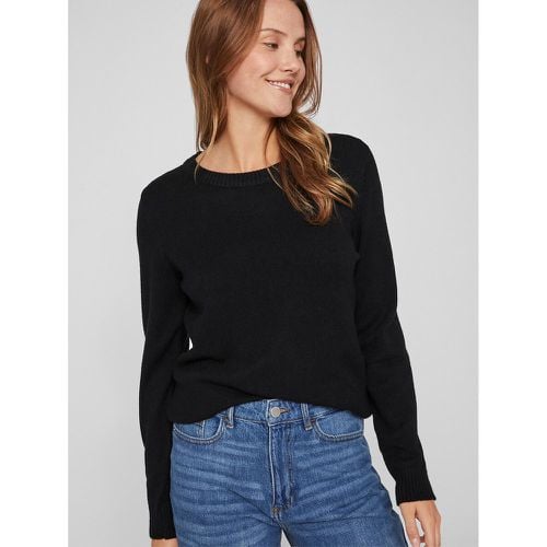 Fine Knit Jumper with Crew Neck - Vila - Modalova