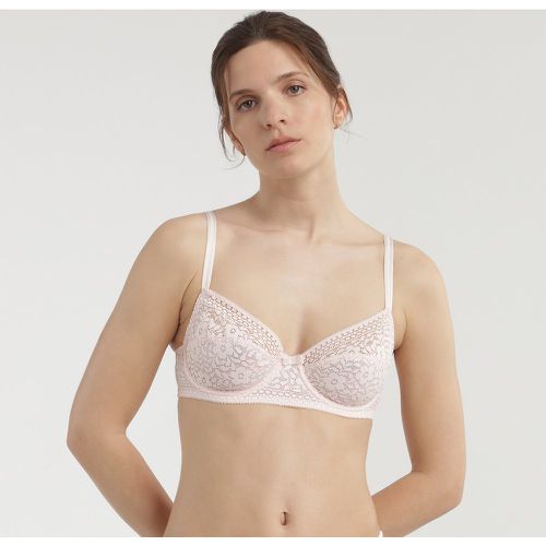 Sublim Full Cup Bra with Floral Print Lace - Dim - Modalova