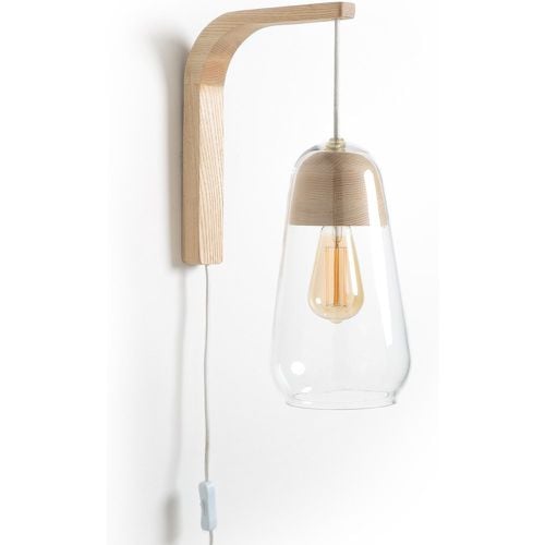 Nasoa Contemporary Wall Light in Glass & Wood - LA REDOUTE INTERIEURS - Modalova