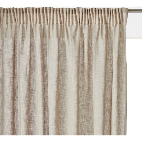 Nyong Linen-Effect Radiator Curtain with Gathered Braid - LA REDOUTE INTERIEURS - Modalova