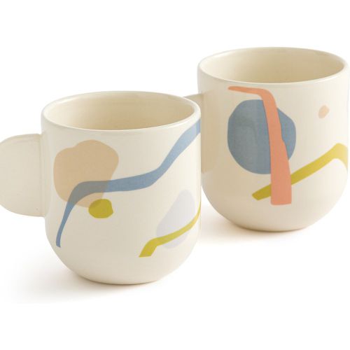 Set of 2 Livin Patterned Stoneware Mugs - LA REDOUTE INTERIEURS - Modalova