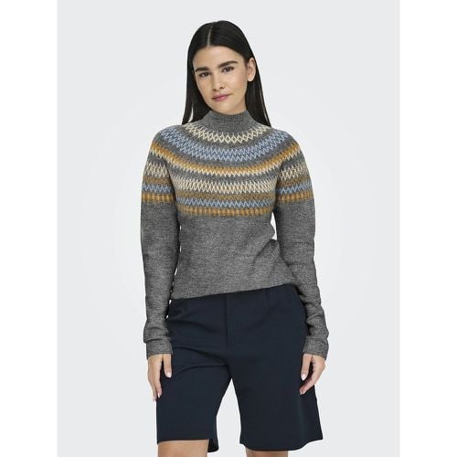 Fine Jacquard Knit Jumper - Only - Modalova