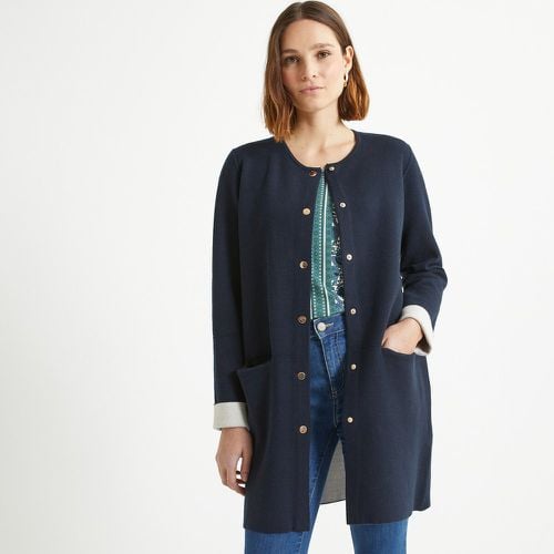 Long Fine Knit Cardigan with Button Fastening - Anne weyburn - Modalova