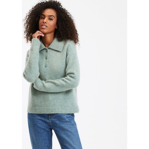 Knitted Polo Jumper in Recycled Wool Blend - LA REDOUTE COLLECTIONS - Modalova