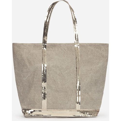 Linen Large Tote Bag with Sequin Trim - VANESSA BRUNO - Modalova