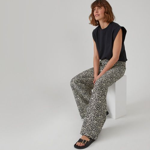 Wide Leg Trousers in Animal Print, Length 31" - LA REDOUTE COLLECTIONS - Modalova