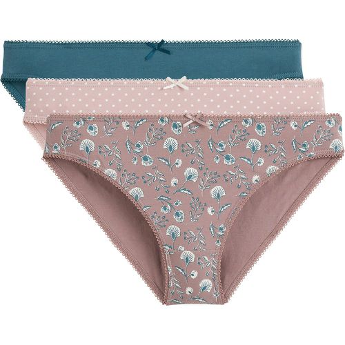 Pack of 3 Knickers in Stretch Cotton - LA REDOUTE COLLECTIONS - Modalova