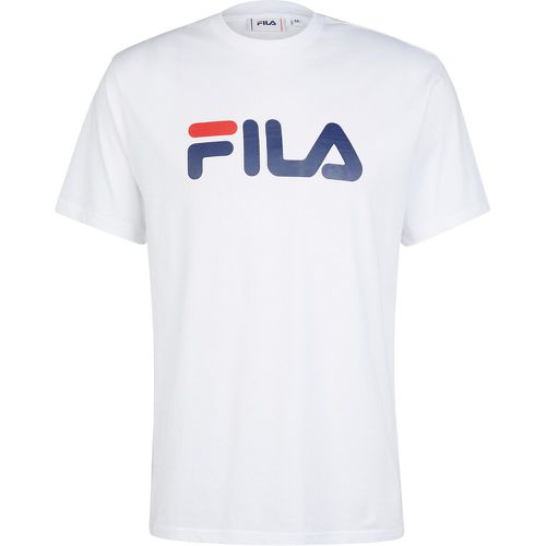 Foundation Cotton T-Shirt with Large Logo Print and Short Sleeves - Fila - Modalova