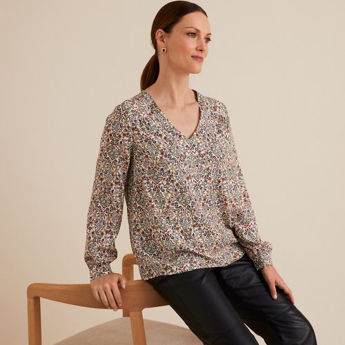 Floral V-Neck Blouse with Long Sleeves - Anne weyburn - Modalova