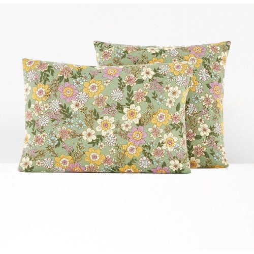 Signatures Rosemary Green Cotton & Washed Linen Pillowcase - LA REDOUTE INTERIEURS - Modalova