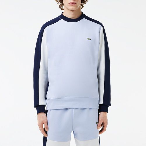 Colour Block Sweatshirt in Cotton Mix with Crew Neck - Lacoste - Modalova