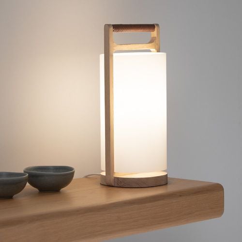 Fodéo Solid Oak and Opaline Lamp - AM.PM - Modalova