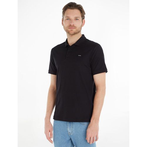 Cotton Slim Fit Polo Shirt with Chest Logo - Calvin Klein - Modalova