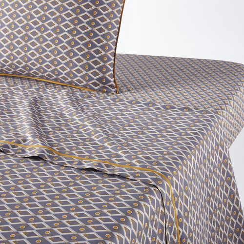 Pallazzo Geometric 100% Cotton Flat Sheet - LA REDOUTE INTERIEURS - Modalova