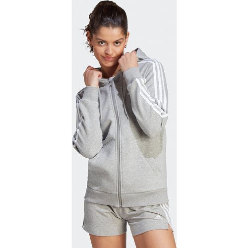 Essentials 3-Stripes Zip-Up Hoodie in Cotton Mix - ADIDAS SPORTSWEAR - Modalova